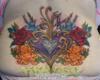 Purple Heart silverChrysanthemums roses larkspur